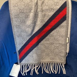 Gucci Heritage Wool Blend Scarf NWT
